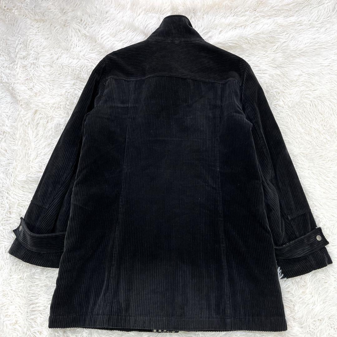 Burberry Black Label Corduroy Quilted Coat Black Size 52/L Burberry Black Label Corduroy Quilted Coat Black Size 52/L