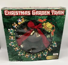 Vintage Smart Planet Christmas Garden Train Wreath Motion Sensor Rare🎄🎄