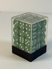 Chessex Dice d6 Set of Green  White Translucent 36 12mm Six Sided Die