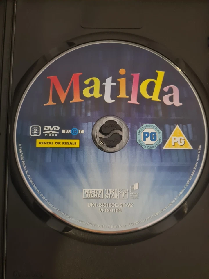 Matilda / A Simple Wish (DVD, 1996) Mara Wilson Roald Dahl [Region 2] [UK] - Image 3 of 4