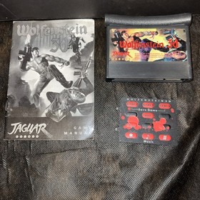 Wolfenstein 3D for Atari Jaguar Authentic Cart Tested 64-bit W/ Manual & Insert