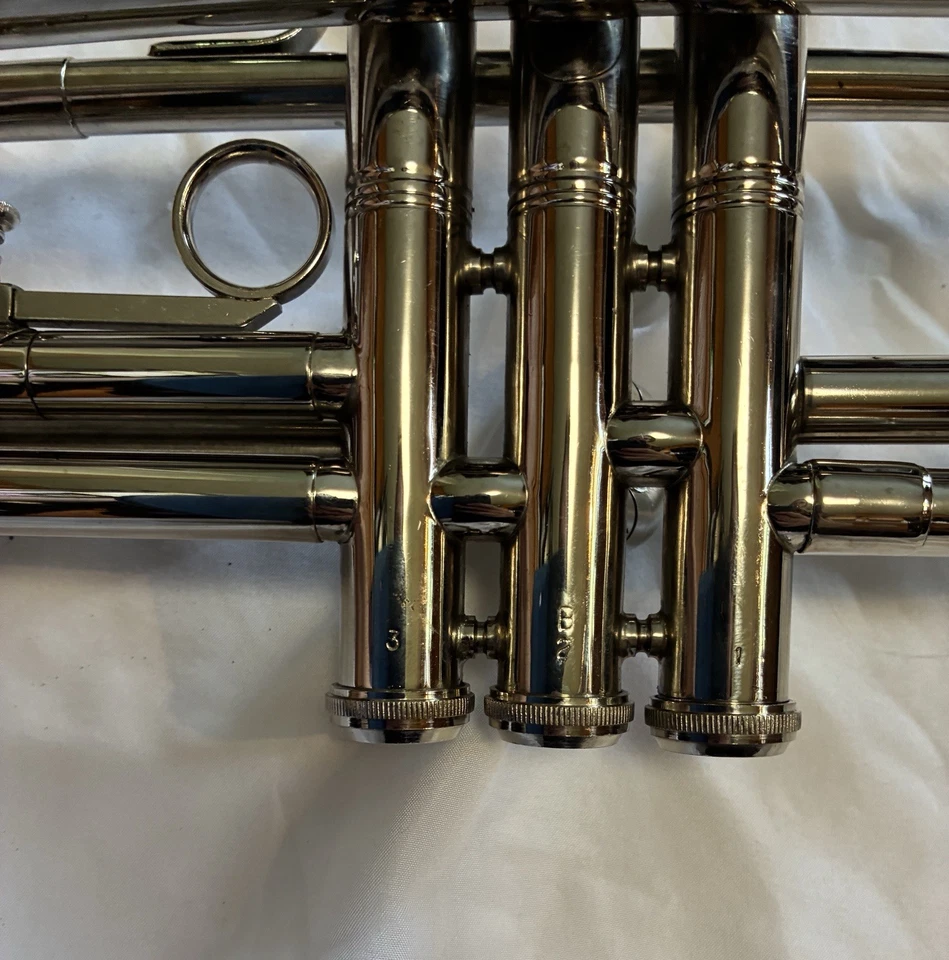 Trompeta de Plata TRI-STAR con Estuche Rígido y Boquilla Foto 3 de 4