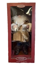 Santa Claus Cowboy Figure Doll Visions Home Holidays Christmas New Vintage Y2K