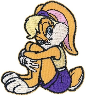 Patch - C&D Visionary Looney Tunes Lola Bunny 3''x3.5'' Iron-On Embroidered