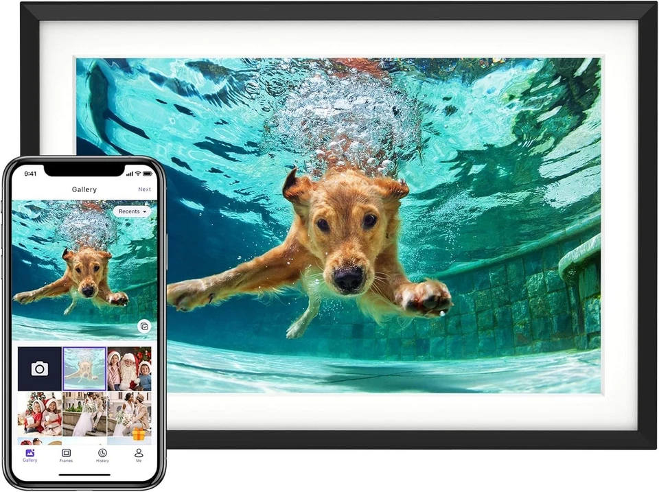 High-Resolution 10.1'' IPS Photo Frame with 32GB Storage - Perfect for Gifting - Image 3 of 4