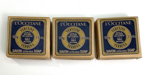 L’Occitane Shea Butter Extra Gentle Soap Verbena 3.5 Oz 3 Bars