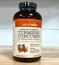 Curcumin Turmeric 2250mg - 95% Curcuminoids & BioPerine Black Pepper.