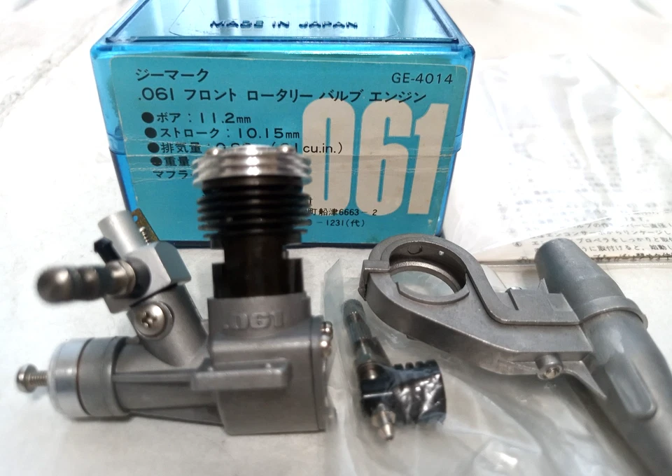 G-MARK .061 Front Drehventil Motor Vintage Modellflugzeug Motor Neu in Box