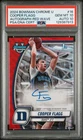 2024 BOWMAN CHROME U COOPER FLAGG AUTOGRAPH-RED WAVE /45 PSA 10, AUTO 10