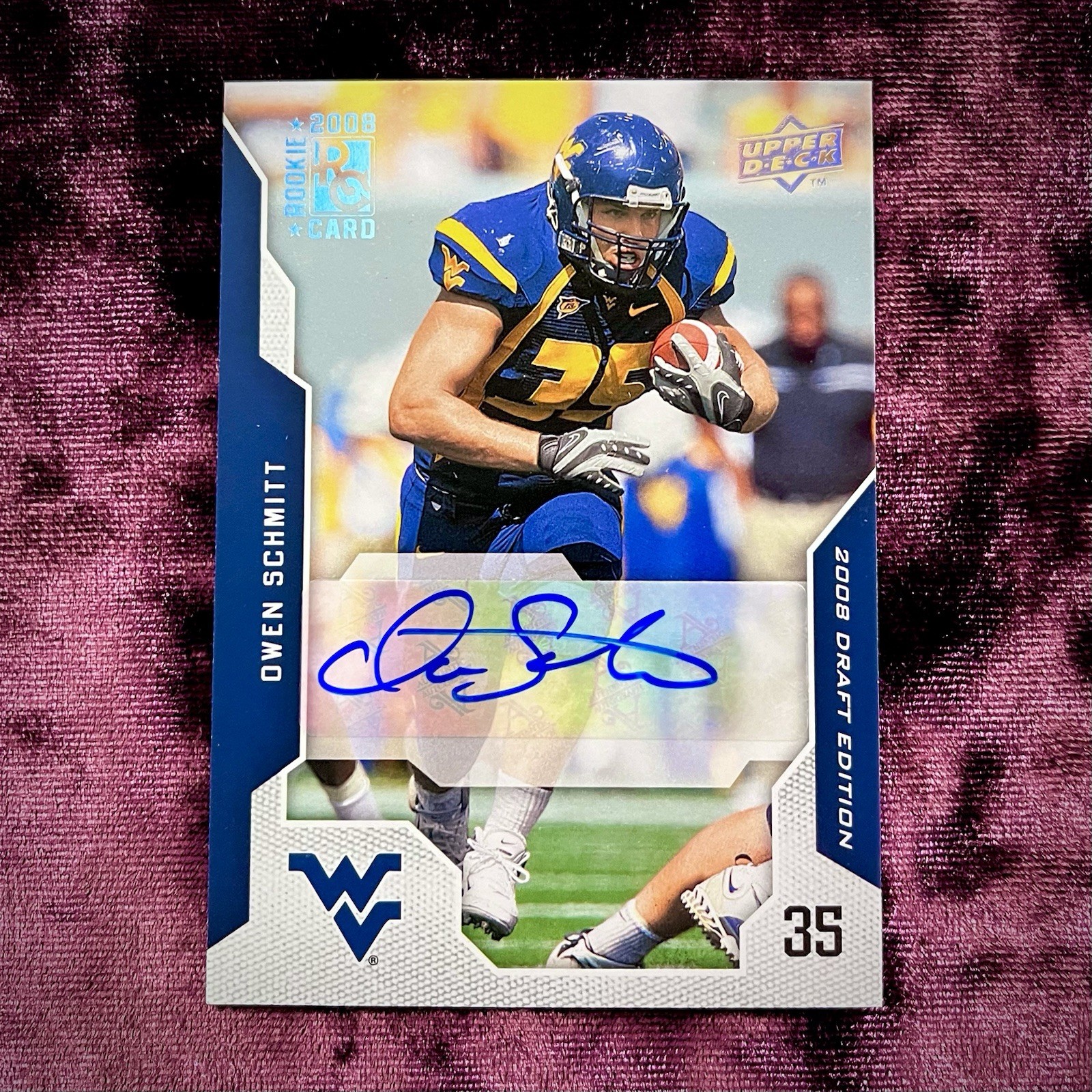 Owen Schmitt Upper Deck Draft Edition #78 Autograph