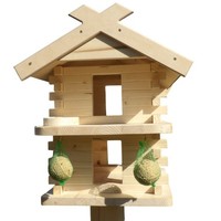 Vogelhaus Charlie GrüN FutterhäUschen Spender Balkondekoration Terrasse