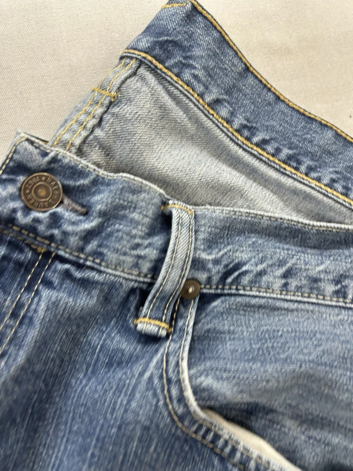 Vintage Y2K Ralph Lauren Jeans Mens 35x32 Blue Relaxed Fit Polo Denim Pants - Image 4 of 4