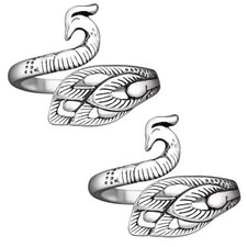 2 Pack Adjustable Knitting Loop Crochet Loop Yarn Guide Finger Holder Ring