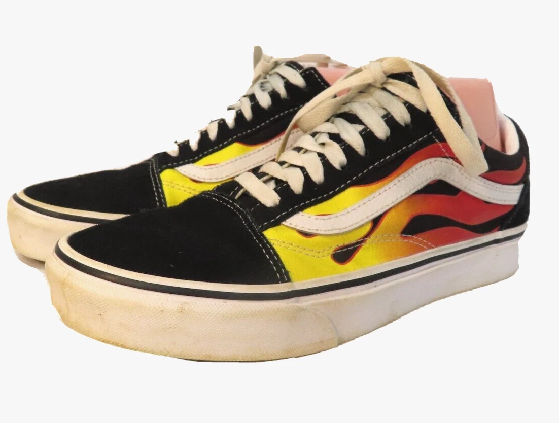 Flame old best sale skool vans womens