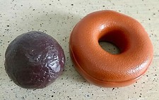 TIKES FISHER PRICE FUN FOOD PLAY PRETEND   LARGE DONUT  CHOCOLATE DONUT BALL  