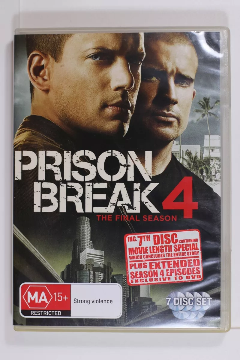 Prison Break Season 4 Final Season DVD 6 Disc Region 4