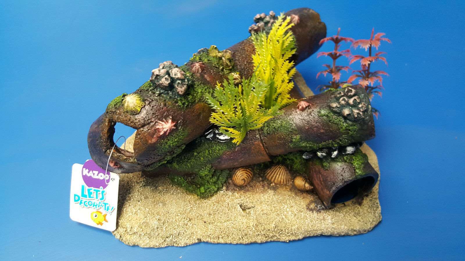 Kazoo Steel Pipes with plants Large size Aquarium Ornament eBay