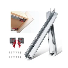 knobelite 10 Pairs 21 Inch Undermount Drawer Slides, Self Soft Close Full Ext...