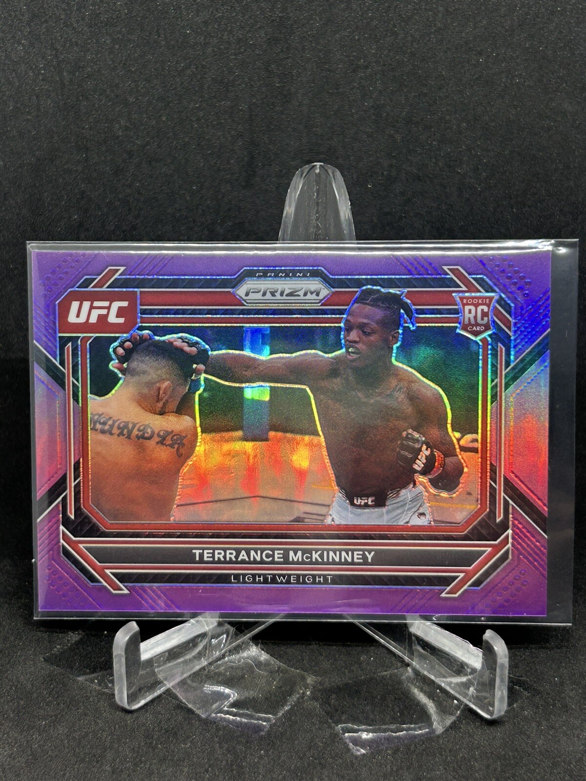 2023 Panini Prizm UFC Purple Prizm /149 Terrance McKinney #31 Rookie RC