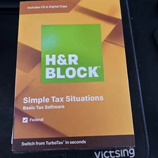 H&R Block Basic Tax Software Mac Windows 2019 - RETAIL PACKAGING. CD and digital