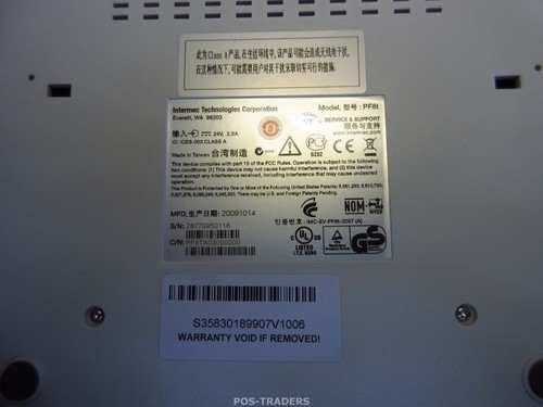 Intermec PF8t PF8TA030000 Imprimante d'étiquettes thermique USB parallèle - P... - Afbeelding 6 van 6