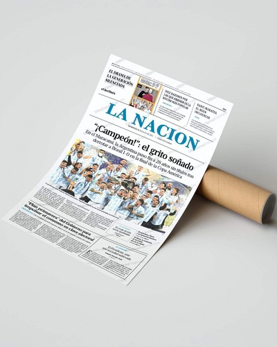 2024 Argentina Copa America Champions 'Un campeon inolvidable' - Framed Newspape - Picture 6 of 11