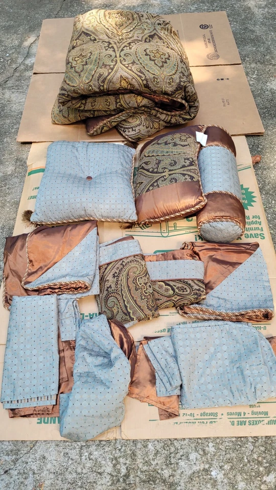 Juego de edredón Hampton Hill Canovia Springs Queen usado juego de 12 piezas Foto 3 de 4