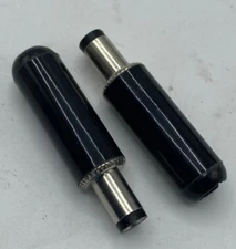 LOT OF 2 SWITCHCRAFT 760 DC PLUG POWER JACK, CONNECTOR BLACK 760