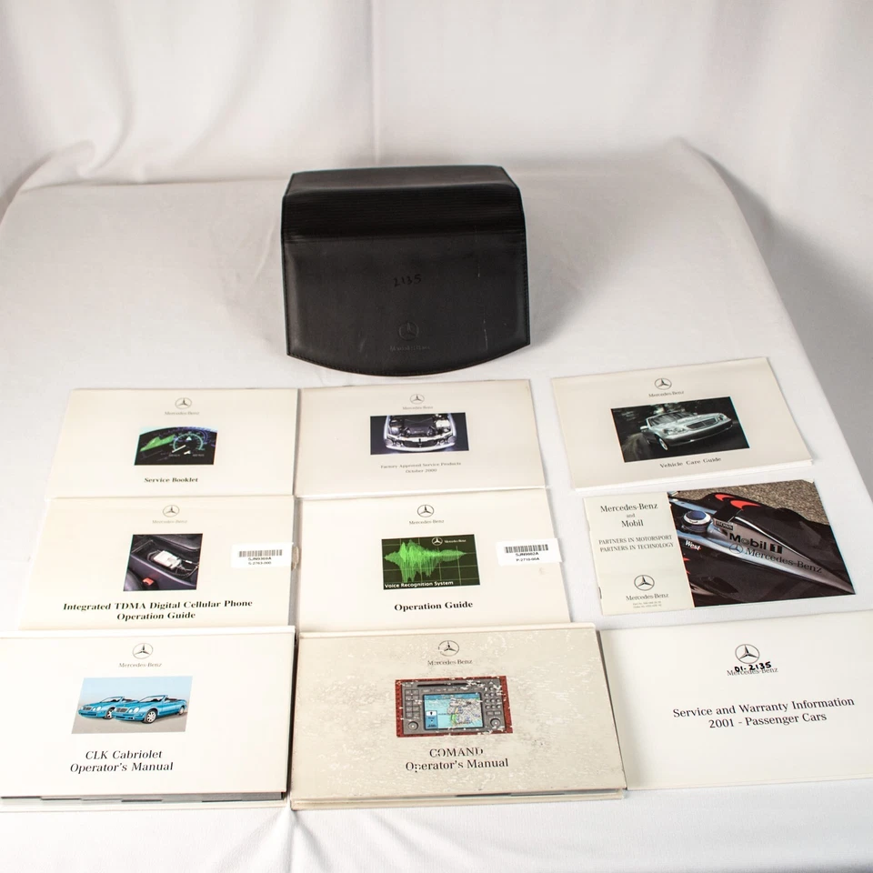 MERCEDES CLK320 2001 Convertible Manual del propietario Estuche Libro de instrucciones Foto 3 de 4