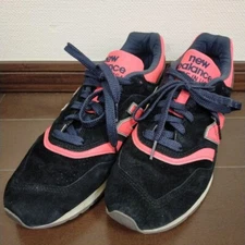 New Balance Sneakers Shoes US997MP1 All Suede Black Pink Size Men's US9 JP27 EX