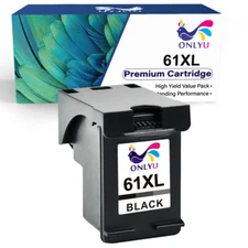 1x 61XL Black Ink For HP Deskjet 1000 1050 1055 2050 2540 2441  3000 3510 3050 