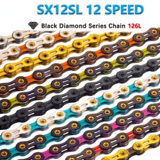 Catena 12 Velocità MTB Bici da Strada Catena Diamantata 126L Ultraleggera SX12SL
