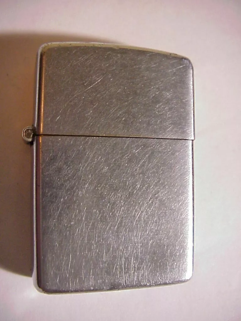 WWII ERA ZIPPO 3 BARREL HINGE w/ original INSERT Pat 2032695 Nickel 16 Hole