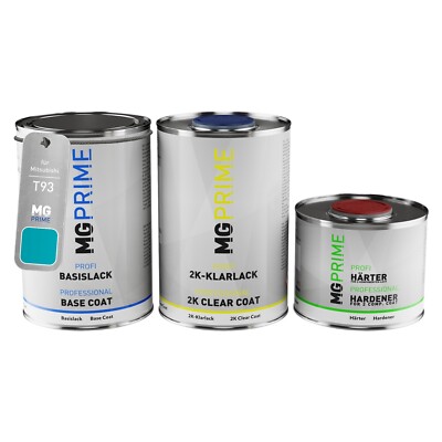 Autolack Dose Set für Mitsubishi T93 Tenessee Blue Metallic spritzfertig 2,5L