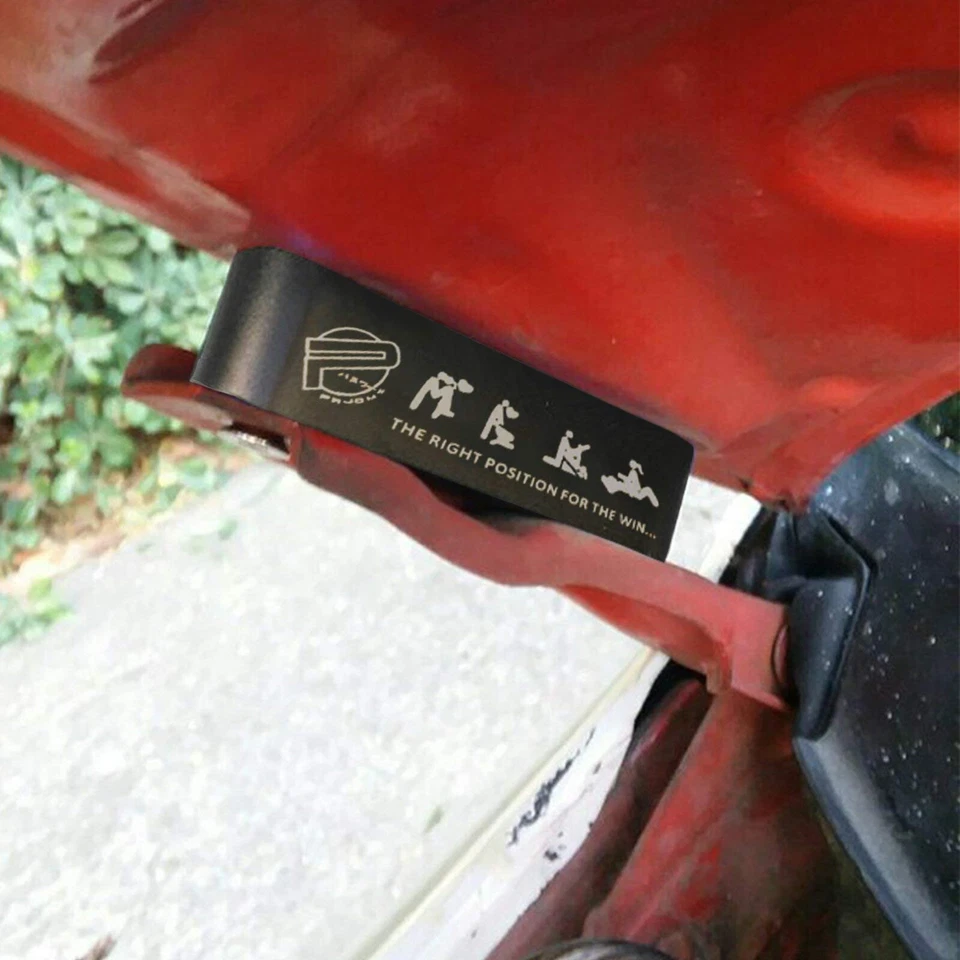 Black JDM Aluminum Billet Hood Vent Spacer Riser Kit For Honda Civic Acura - Изображение 4 из 4