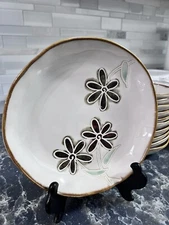 Pier 1 One Petals Stoneware Luncheon Lunch plate  8.25”