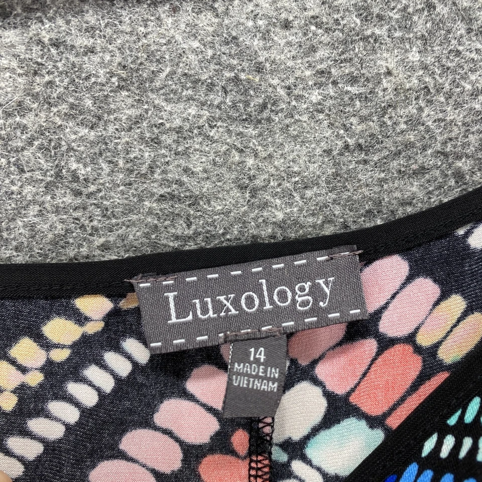 Vestido Luxology Mujer 14 Negro Rayas Cambio Corto Hombro Frío Manga Corta Foto 3 de 4