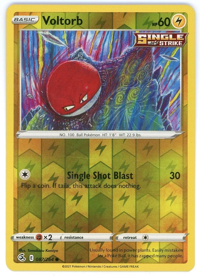 Pokémon Blast News - Artwork oficial do Voltorb depois da