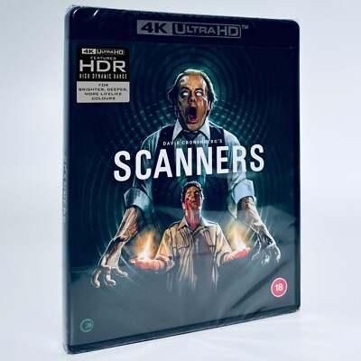 Scanners 1981 4K Ultra HD Blu-ray Second Sight Standard Edition David Cronenberg