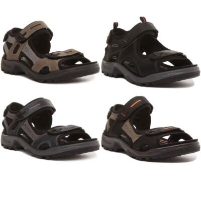 ECCO Offroad Yucatan Herren Klett Riemchen Sandalen IN Olivgrün UK 6.5 - 11.5