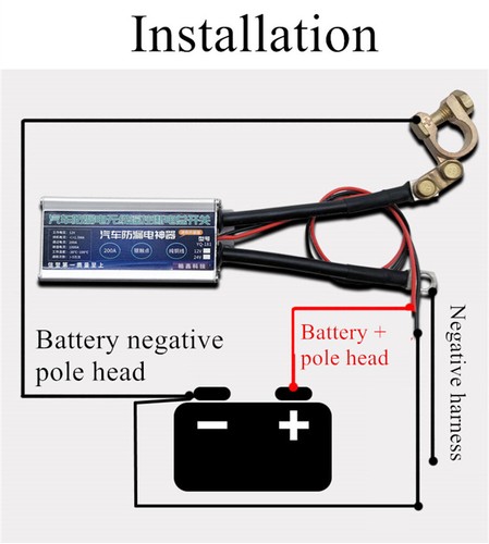 Universeller 12V Auto Batterie Trennschalter Batterietrenner mit Fernbedienung - Afbeelding 3 van 8