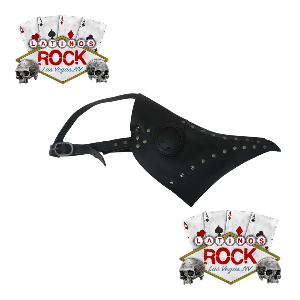 Máscara Doctor Peste Pájaros Boca Nariz Larga Pico Vinilo Steampunk Disfraz Foto 2 de 3