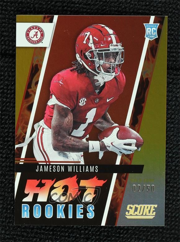 Jameson Williams Panini Score Hot Rookies #HR9 Gold Zone