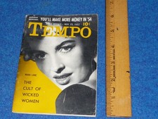 TEMPO NEWS WEEKLY 1953 WICKED WOMAN Marilyn Monroe EARTHA KITT Lilly Christine