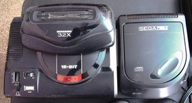 Sega Genesis with Sega CD Model 2 and Sega 32X plus additional genesis console