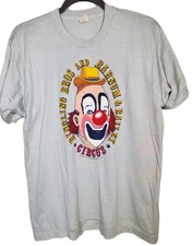 Vintage 1984 Ringling Brothers and Barnum Bailey Circus Clown T-Shirt Adult L