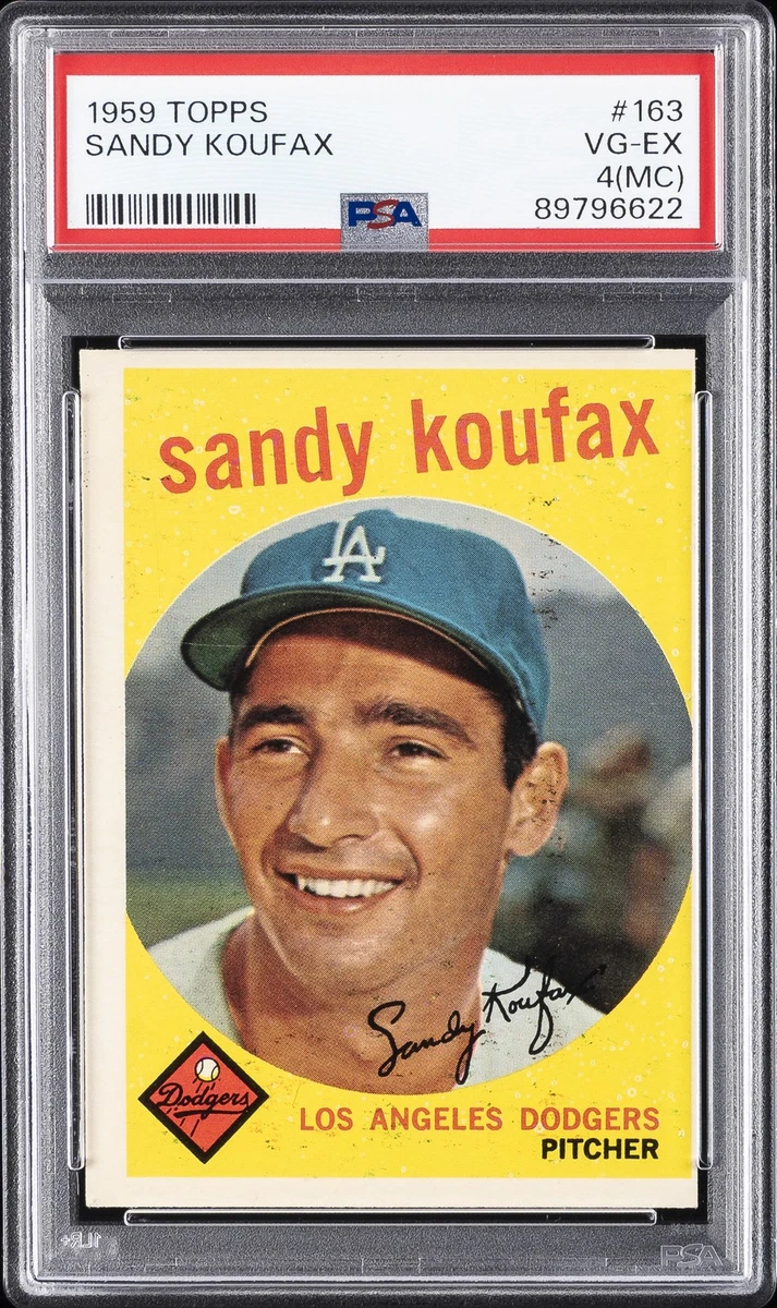 古いカード Sandy Koufax 1959 Season Baseball Sports Trading Cards