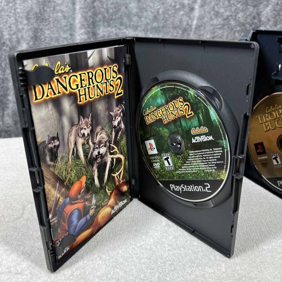 Cabela's Dangerous Hunts 1 2 Trophy Bucks Lot PlayStation 2 PS2 Hunting Games - Image 3 of 4