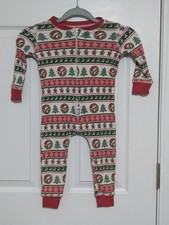 Buc-ee's Christmas Pajamas 2T One Piece Thermal False Drop Bottom Beaver Holiday