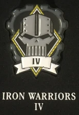 Iron Warriors Horus Heresy Legion Badge-Pin-OOP-Space Marine-Warhammer 30k-40k